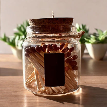 Streichhölzli-Glas "You light up the world"