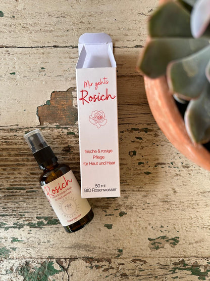 Swägerskes Rosenwasser "Mir geht's Rosich"